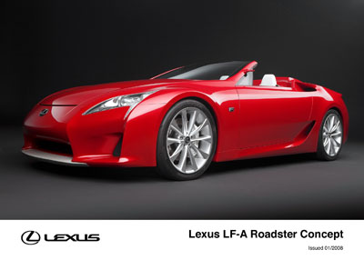 Lexus LFA Roadster Concept 2008 8